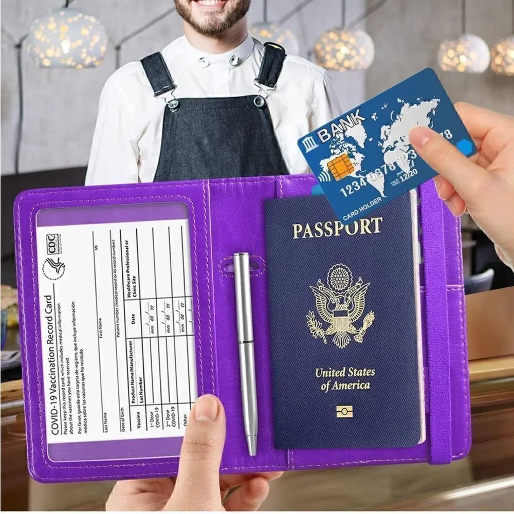 Leather Passport Cover - Picture 2 of 5
